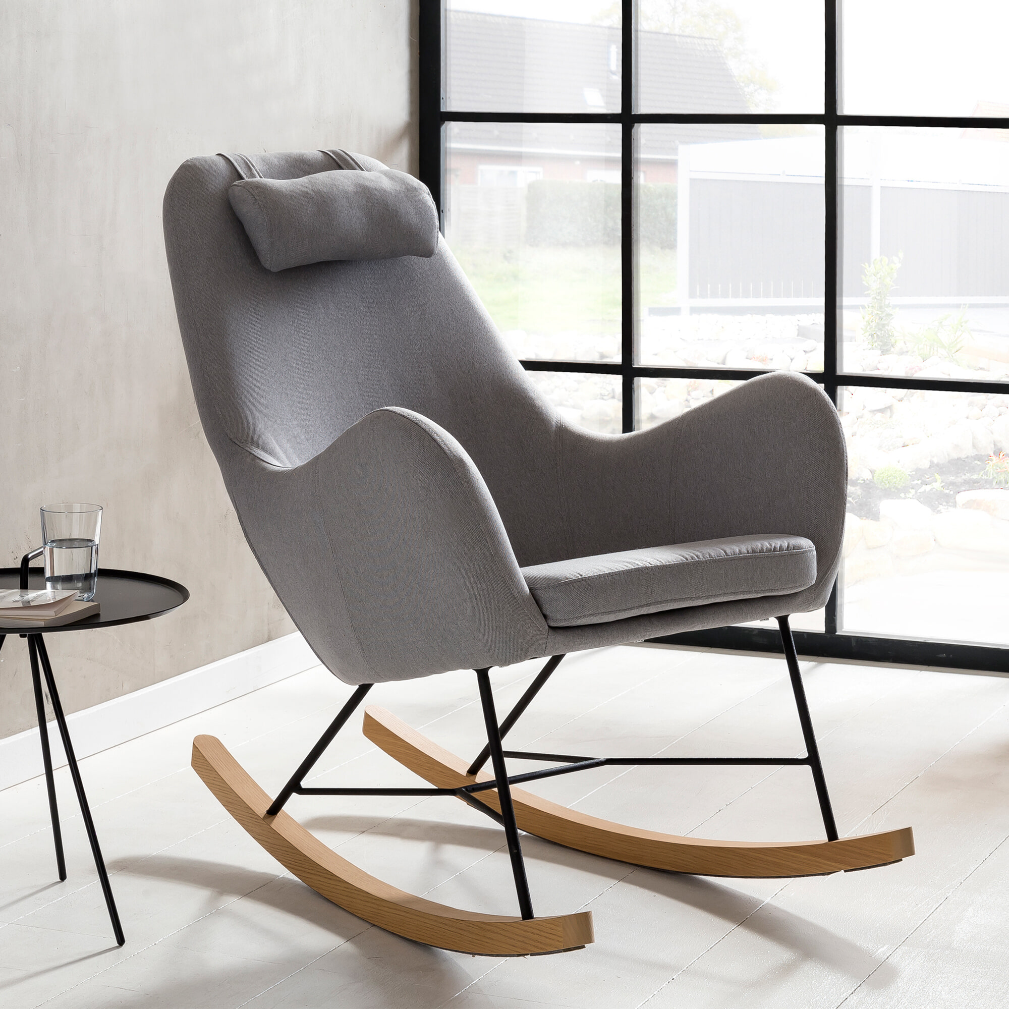 Artistiq Schommelstoel 'Julie' kleur Grijs | Artistiq Living