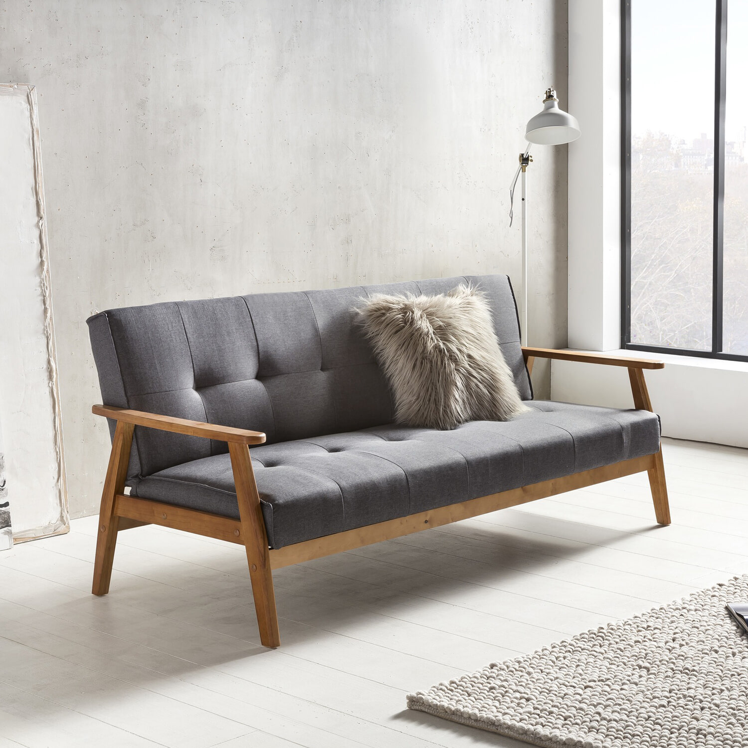 Artistiq Slaapbank 'Lilly' kleur Donkergrijs | Artistiq Living