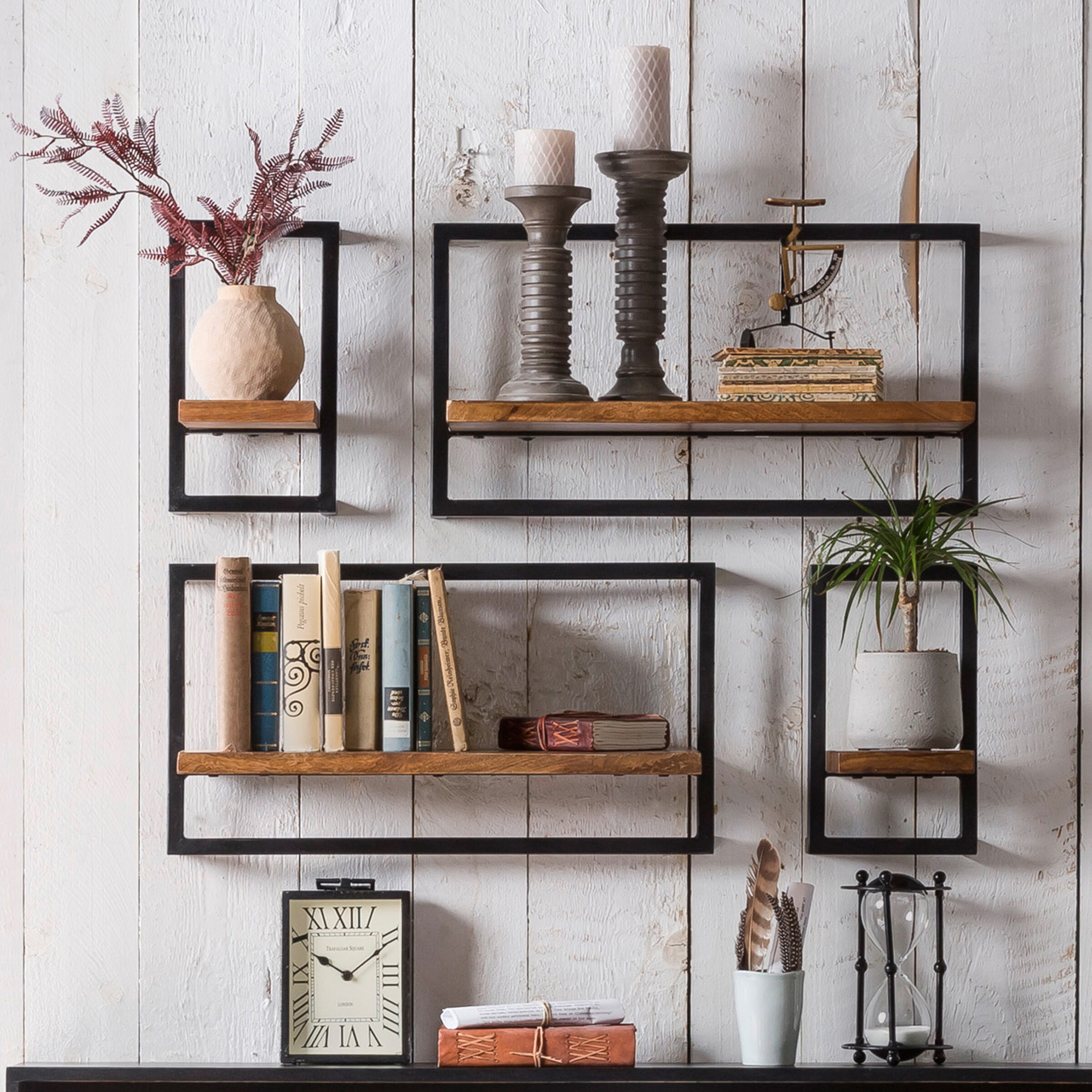 Artistiq Wandrek 'Jossue' Set van 4 stuks | Artistiq Living
