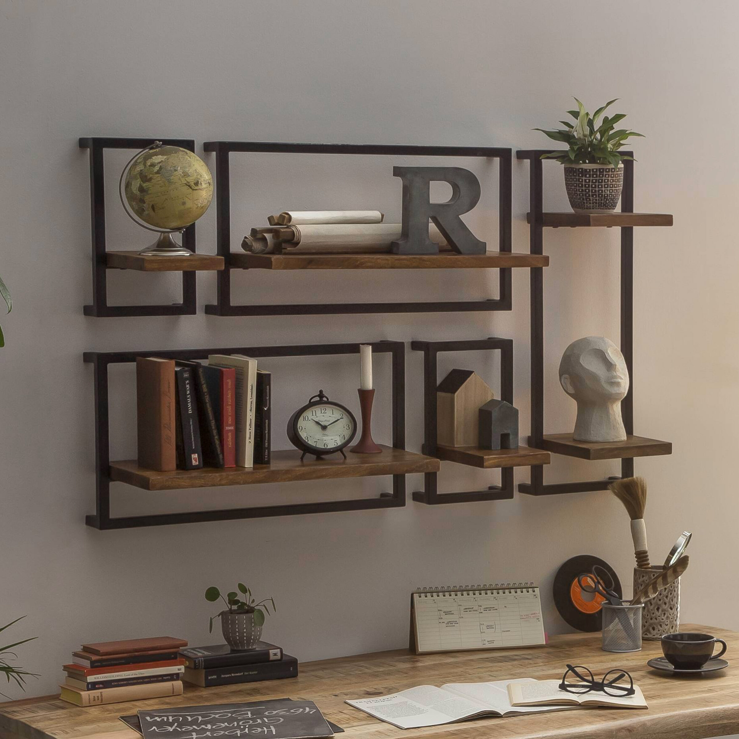 Artistiq Wandrek 'Jossue' Set van 5 stuks | Artistiq Living