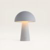 Arvento - Paddenstoel lamp oplaadbaar Wit 20 cm - Tafellamp horeca - Dimbaar - Retro design - USB-C - IP44 voor buiten - 3000K/4500K/6000K | LUSENZ
