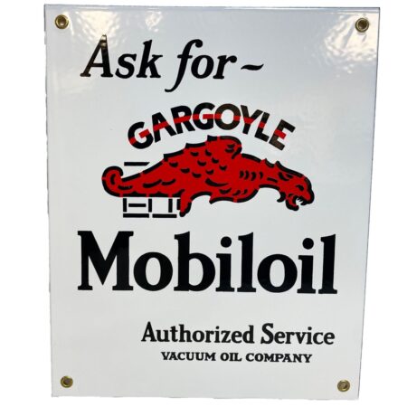 Ask for Gargoyle Mobiloil Authorized Service Emaille Bord 30