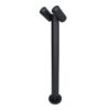 Aspen Dubbel LED sokkellamp - 60cm - Kantelbaar - IP65 waterdicht - 2x GU10 fitting - Padverlichting - Tuinspot - Zwart - Staande buitenlamp | HOFTRONIC