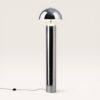 Asteri - Design Retro Staande lamp Chroom Metaal 150 cm - Woonkamer lamp - E27 fitting - Met voetschakelaar | LUSENZ