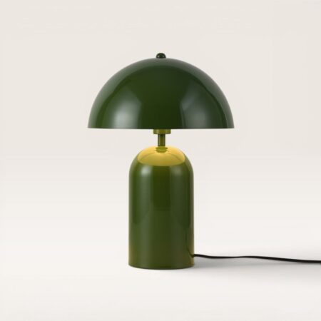 Asteri - Mushroom lamp 40 cm - E14 fitting - Retro design - Dressoir lamp - Groen metaal - Met aan/uit-schakelaar | LUSENZ