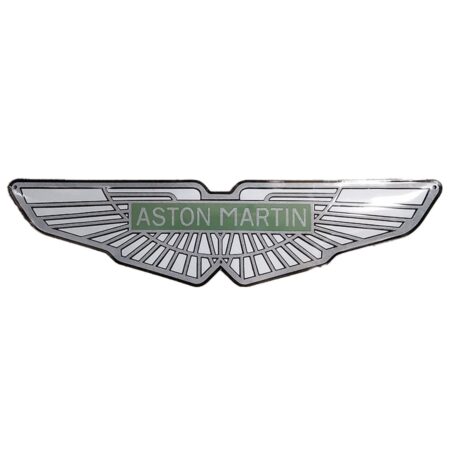 Aston Martin Groen Logo Emaille Bord - 90 x 23cm | Aston Martin
