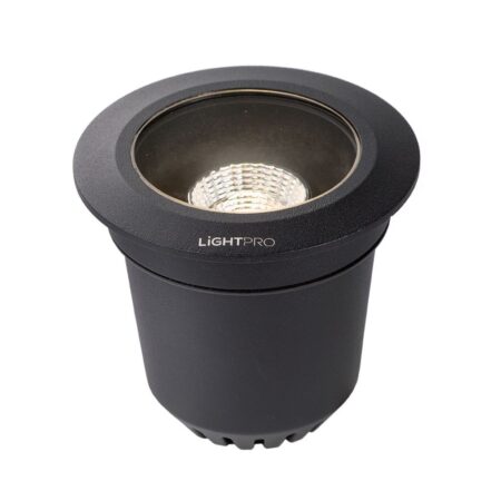 Atik R1 LED Grondspot - 9 Watt - 713 Lumen - 3000K warm wit - 12V - Product - IP67 Waterdicht - Rond - Tuisnpot - Zwart | Lightpro