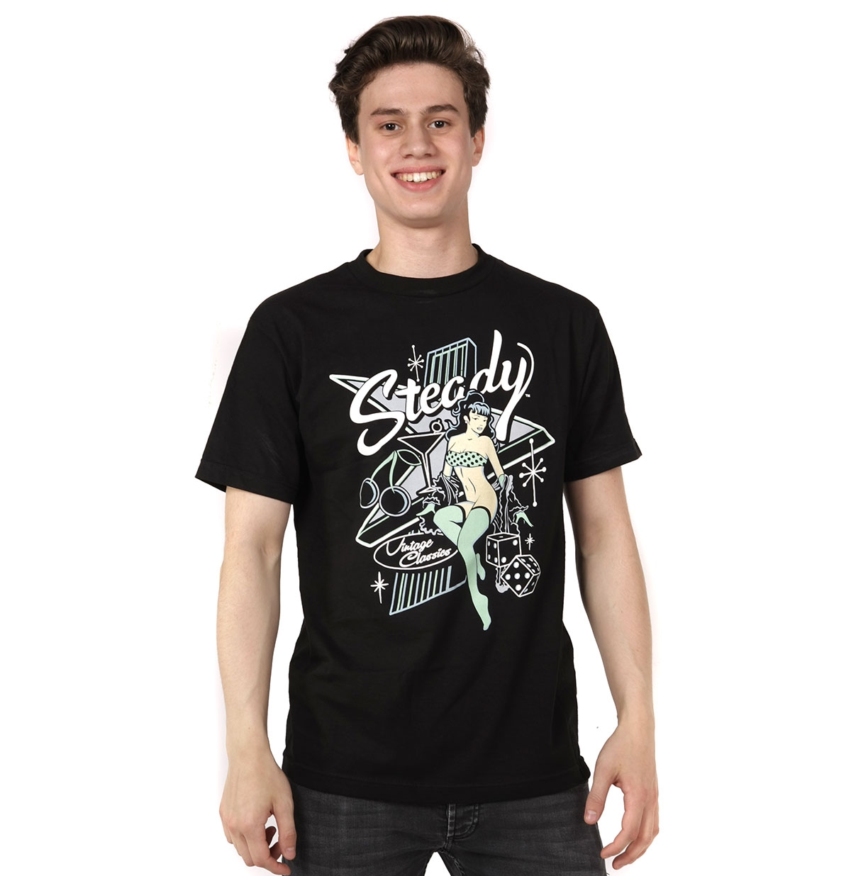 Atomic Mens Tee Black-XXL | 24% korting | Steady Clothing