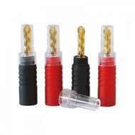 Audio Dynavox Banaan stekker set verguld 4 stuks | Audio Dynavox