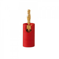 Audio Dynavox Banaanstekker verguld rood | Audio Dynavox