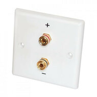 Audio Dynavox LS wandplaat wit - 2 voudig | Audio Dynavox