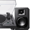 Audio Technica AT-LP120XBT + Audio-Technica ATH-SP3X Zwart