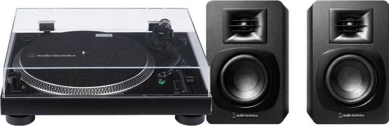 Audio Technica AT-LP120XUSB + Audio-Technica ATH-SP3X Zwart