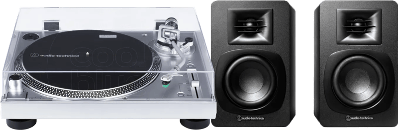 Audio Technica AT-LP120XUSBSV + Audio-Technica ATH-SP3X Zwart