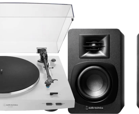 Audio Technica AT-LP3XBT Wit + Audio-Technica ATH-SP3X Zwart