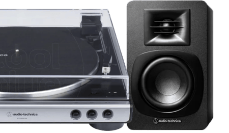 Audio Technica AT-LP60XUSBGM + Audio-Technica ATH-SP3X Zwart