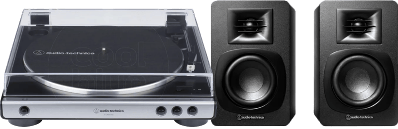 Audio Technica AT-LP60XUSBGM + Audio-Technica ATH-SP3X Zwart