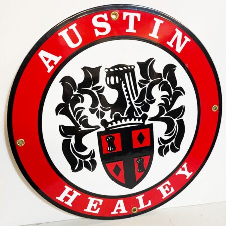 Austin Healey Emaille Bord 30 cm | Fiftiesstore