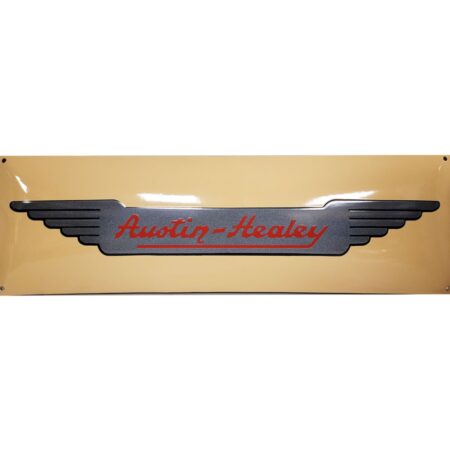 Austin Healey Logo Emaille Bord - 70 x 22 cm | Fiftiesstore