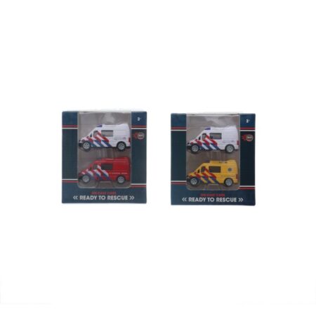 Auto Die Cast Hulpdienstvoertuigen 2 Delig | Rapid Wheels