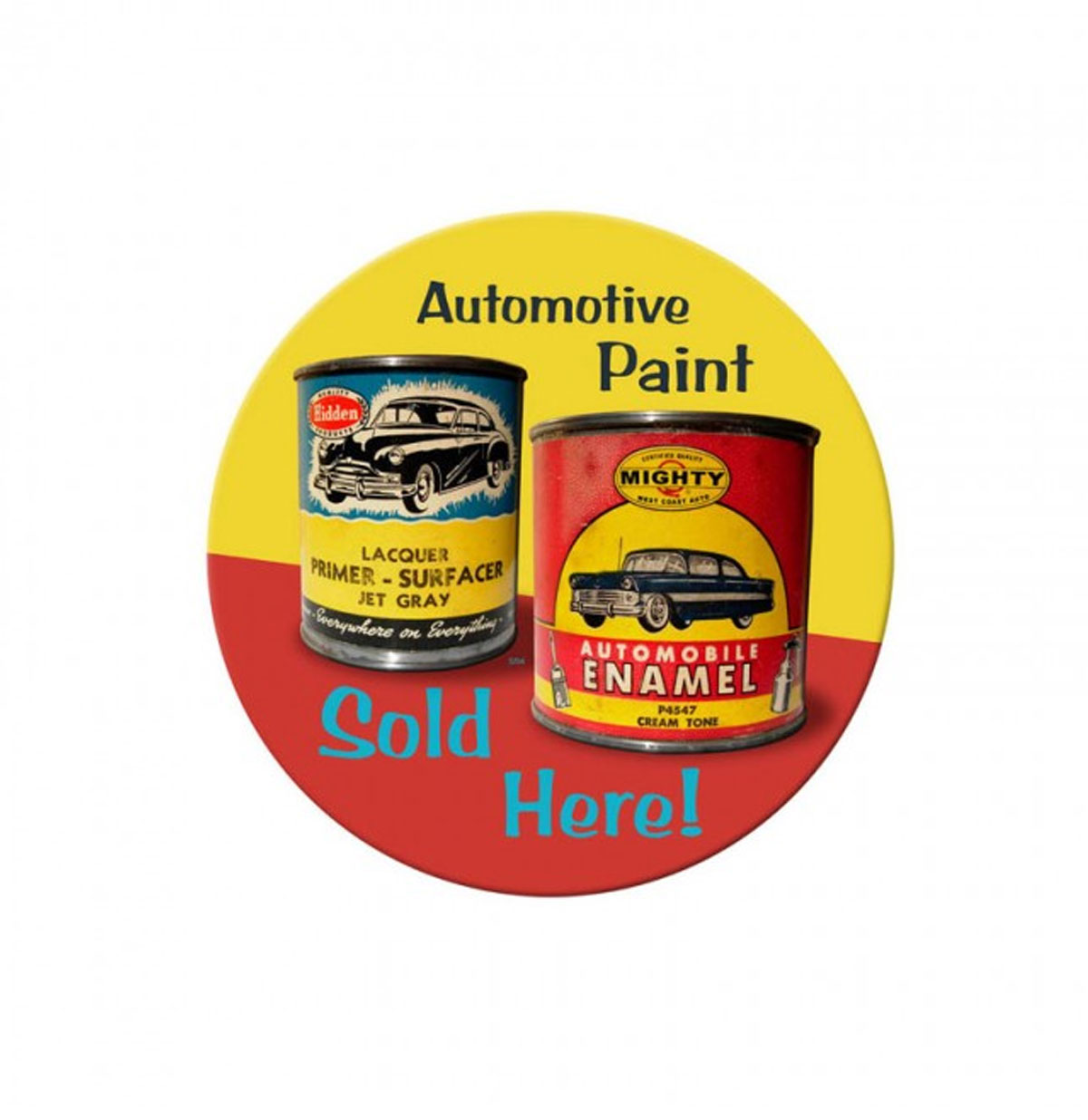 Automotive Paint Zwaar Metalen Bord | Fiftiesstore