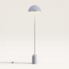 Avela - Staande lamp 150 cm - Wit Metaal - Modern design - Woonkamer lamp - E27 fitting - Met voetschakelaar | LUSENZ