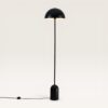 Avela - Zwarte Staande lamp Metaal - 150 cm - Woonkamer lamp - Modern design - E27 fitting - Met voetschakelaar | LUSENZ