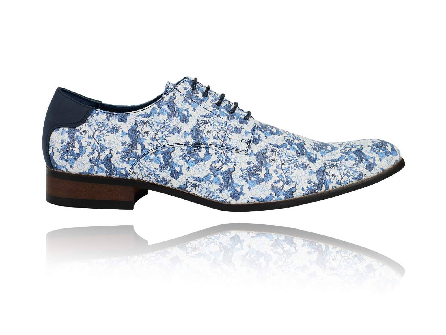 Azure Bird Garden Lureaux - Handgemaakte Nette Schoenen Voor Heren | Lureaux