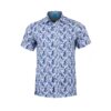 Azure Bird Garden Short Sleeve Overhemd XL Lureaux - Handgemaakte Nette Schoenen Voor Heren | Lureaux
