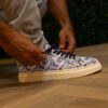 Azure Bird Garden Sneakers Lureaux - Handgemaakte Nette Schoenen Voor Heren | Lureaux