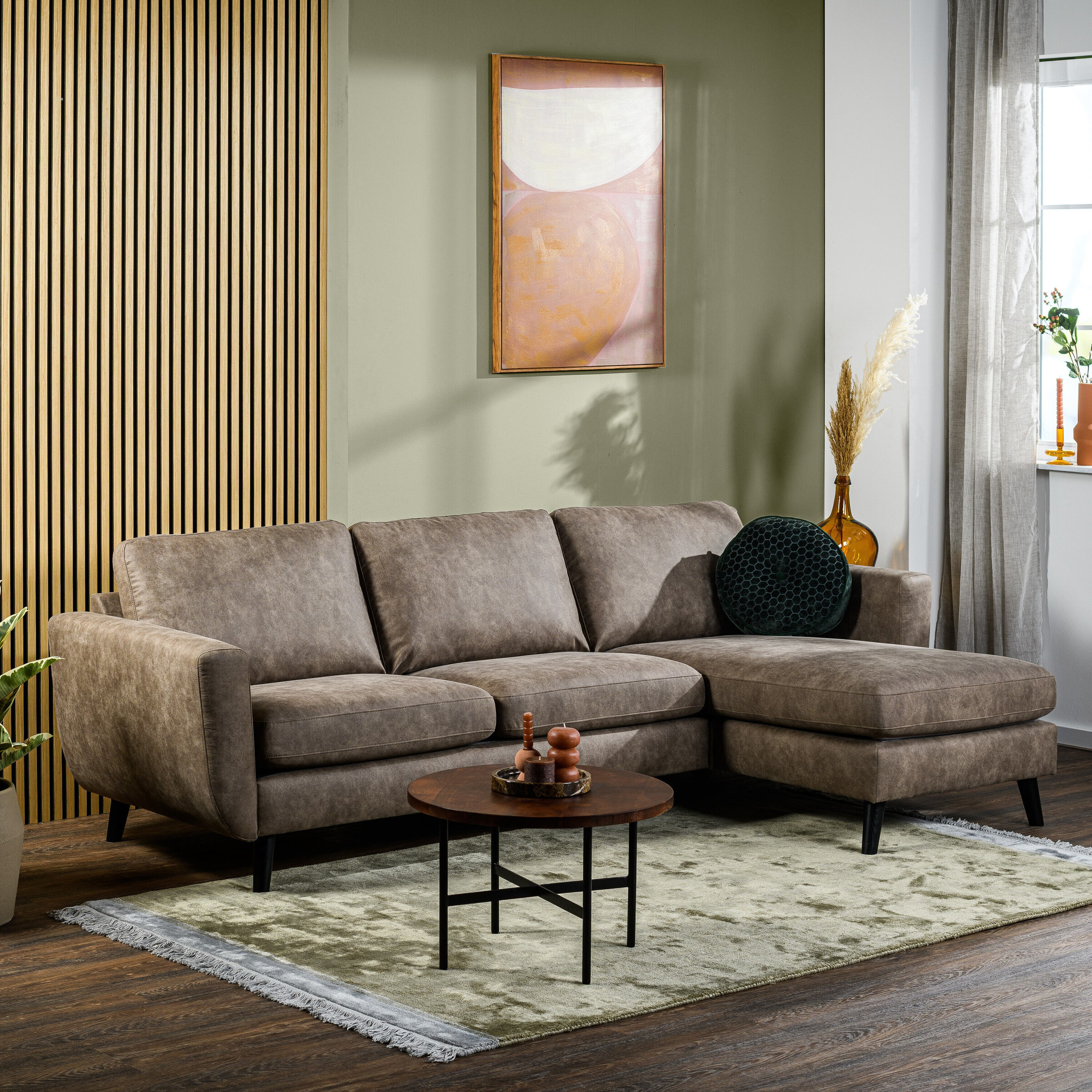 BASE 3-zits Loungebank 'Tequia' Links/Rechts