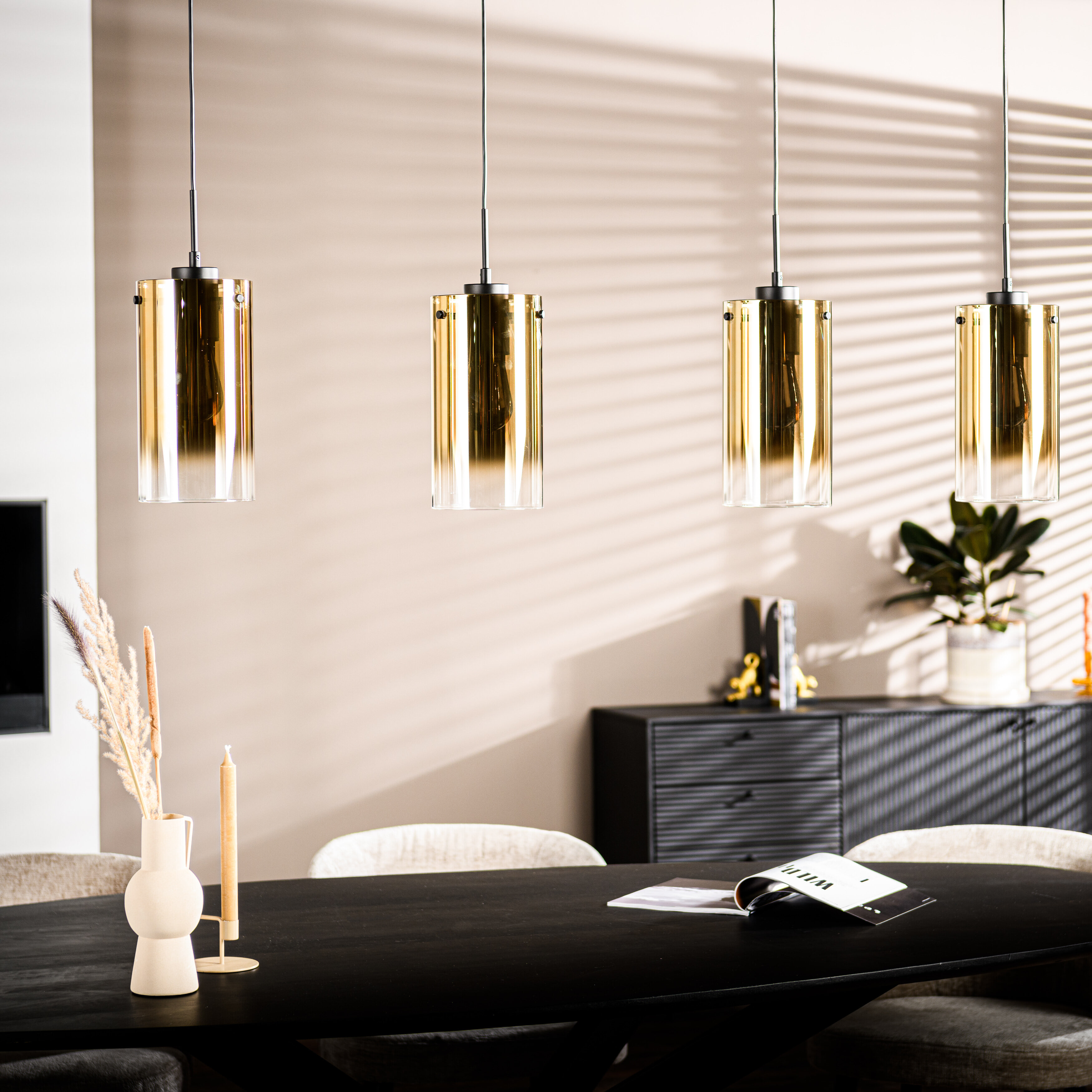 BASE Hanglamp 'Annabelle' 4-lamps
