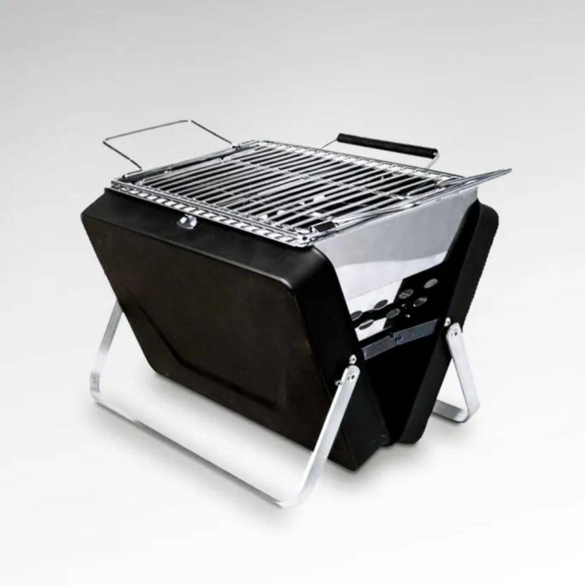 BBQ Briefcase Grill - Koffer BBQ - Opvouwbaar - Incl. Rooster | MikaMax