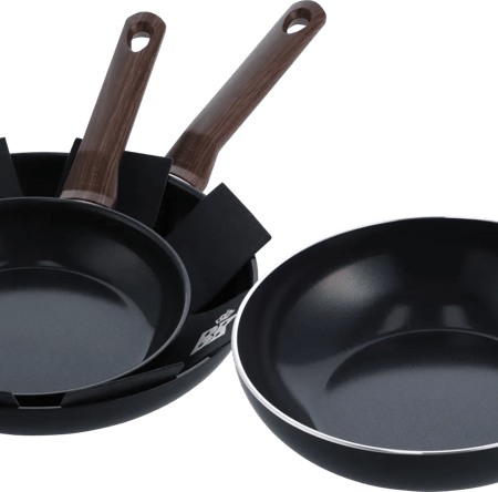 BK Simply Ceramic Keramische koekenpannenset 24 + 28 cm + Wokpan 28 cm