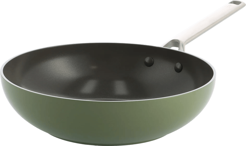 BK Sublime Wokpan 28 cm Olijfgroen