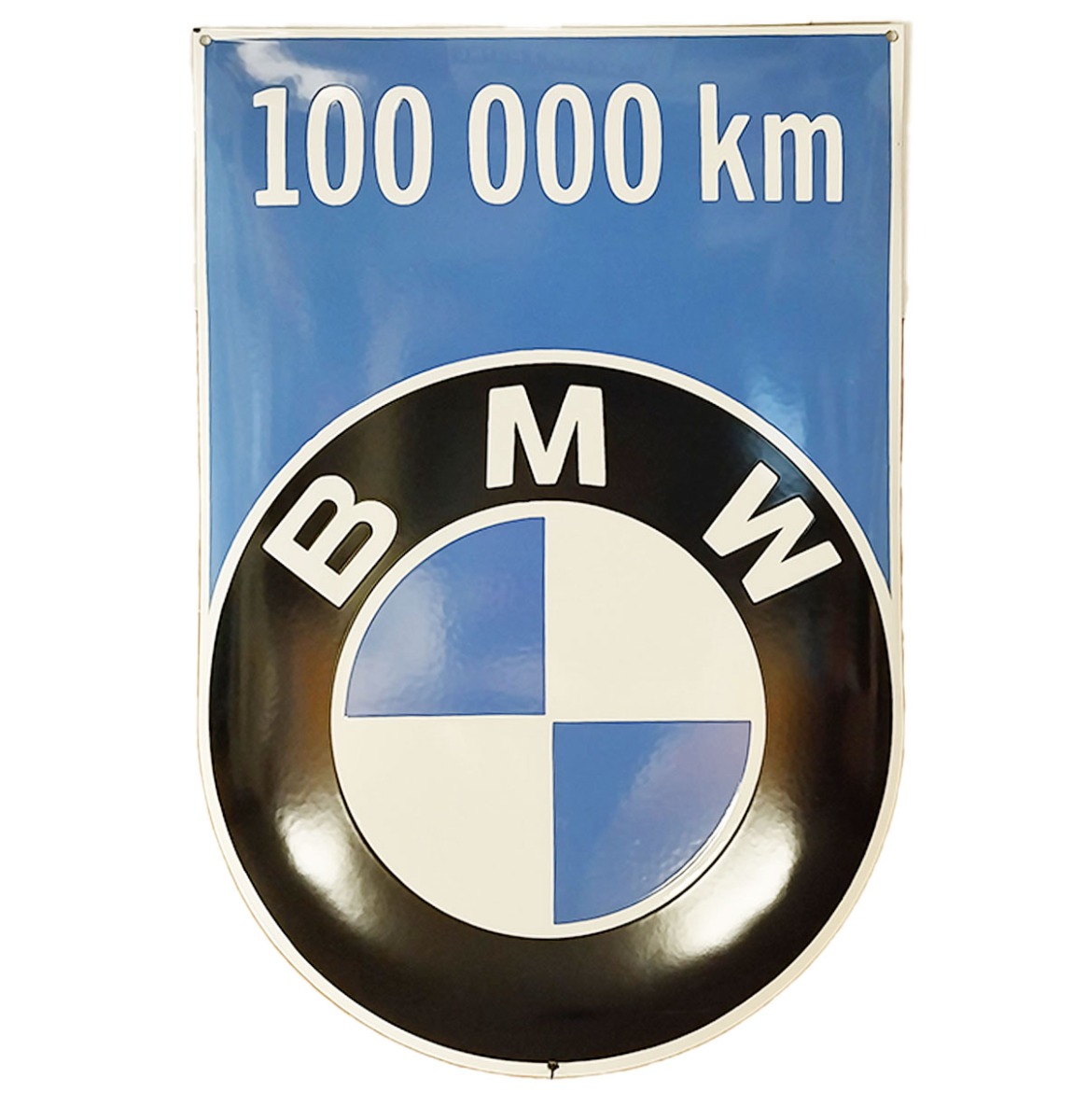 BMW 100 000km Emaille Bord - 60 x 41cm | BMW