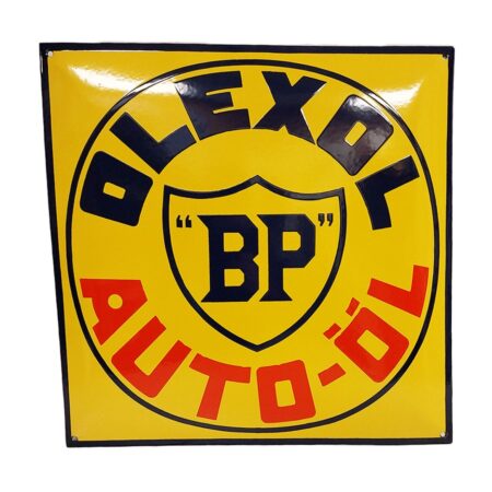 BP Olexol Emaille Bord - 45 x 45cm | Fiftiesstore