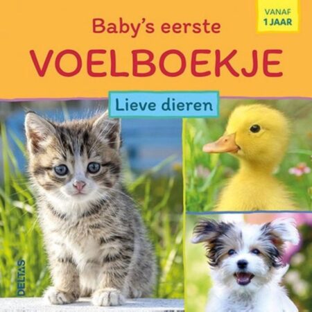 Baby's Eerste Voelboekje Lieve Dieren (vanaf 1 jaar) | Deltas