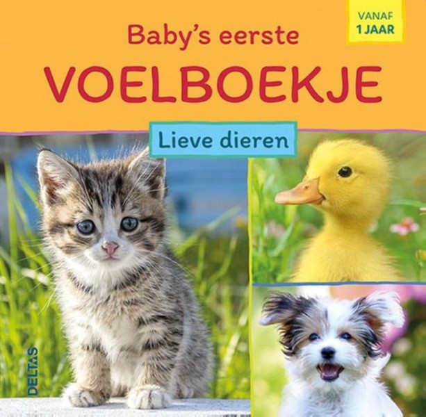 Baby's Eerste Voelboekje Lieve Dieren (vanaf 1 jaar) | Deltas