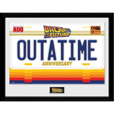 Back to the Future: 35th Anniversary Outatime 30 x 40 cm Collector Afdruk | Fiftiesstore