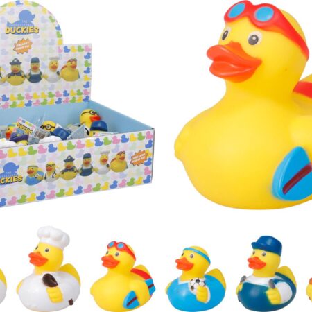 Badeend 8cm in 6 soorten verkrijgbaar | Merkloos
