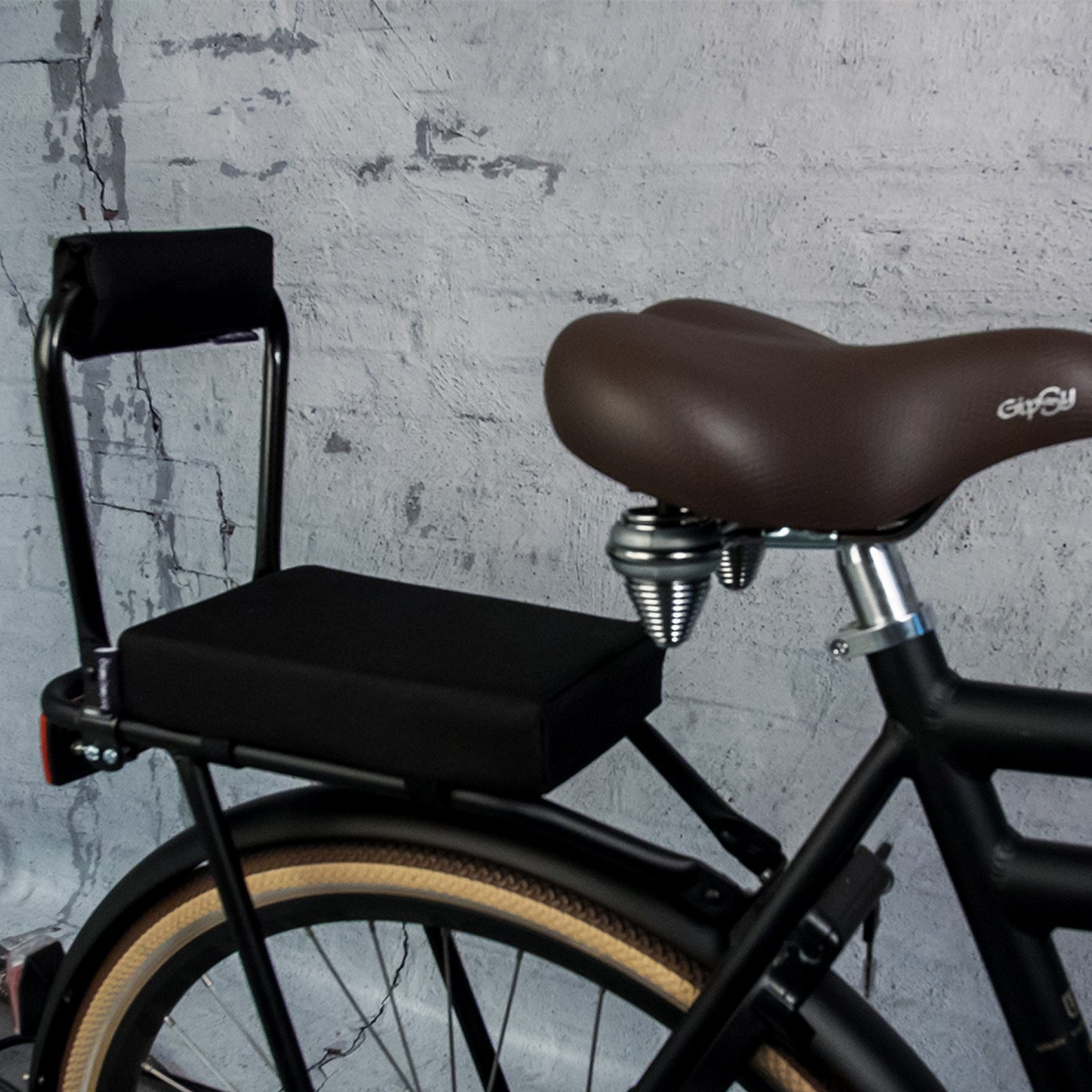 Bagagedragerkussen Fietskussen Zwart | Ohmiomine