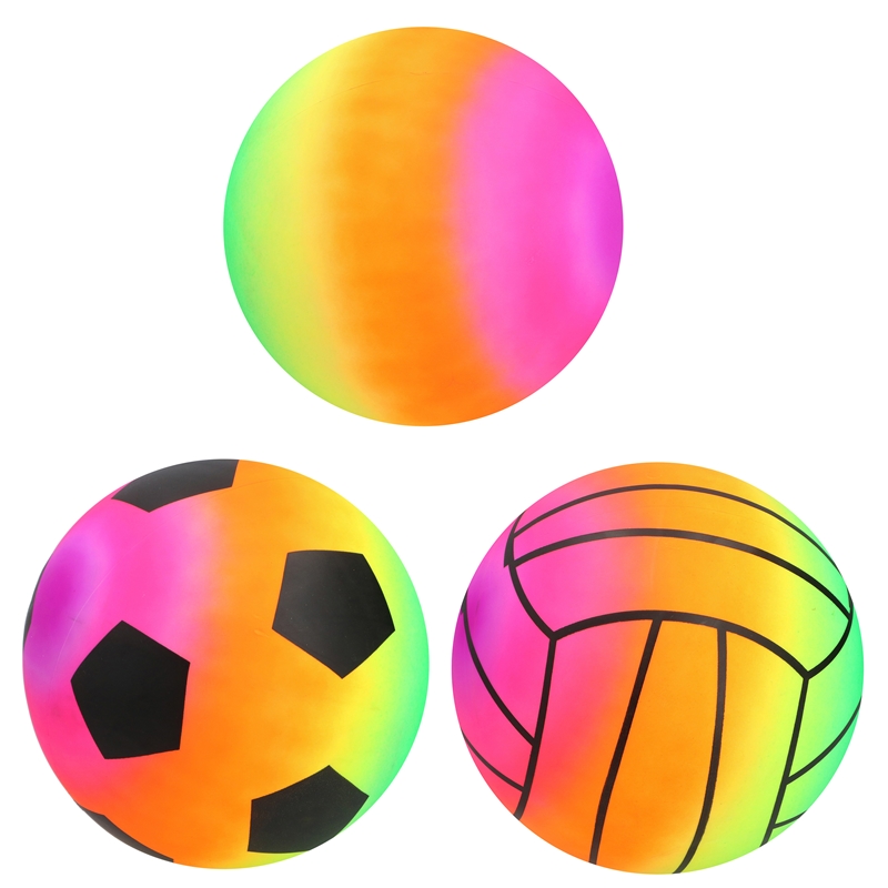Bal Regenboog PVC 23cm | Scatch