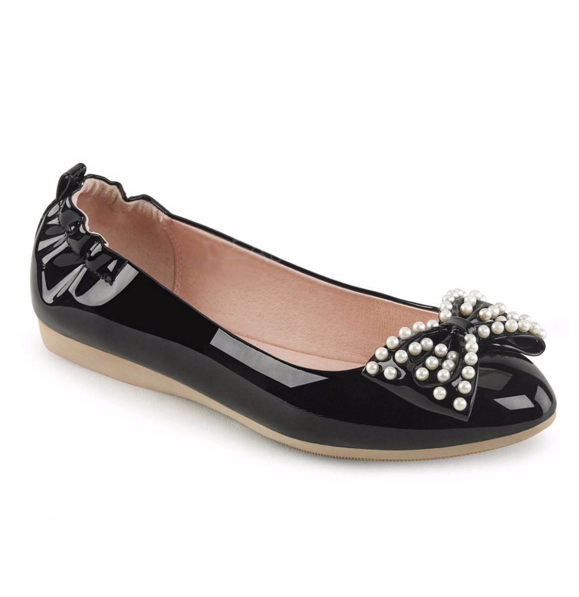 Ballet Flats Pearl Bow -38 | Pinup Couture