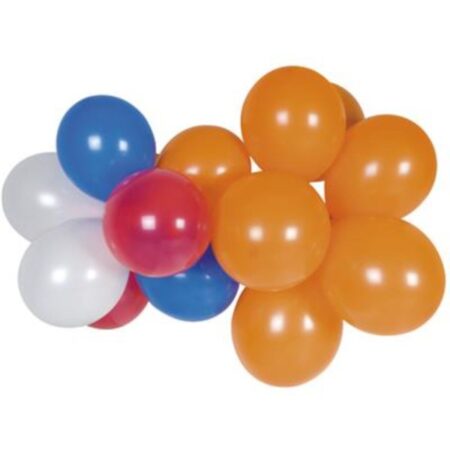 Ballob Rood / Wit / Blauw / Oranje 100 stuks |