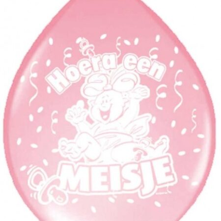 Ballon Meisje 8 Stuks | Folat