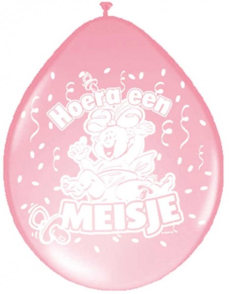 Ballon Meisje 8 Stuks | Folat