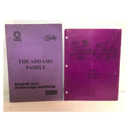 Bally The Addams Family Flipperkast Duitse Handleiding | Fiftiesstore