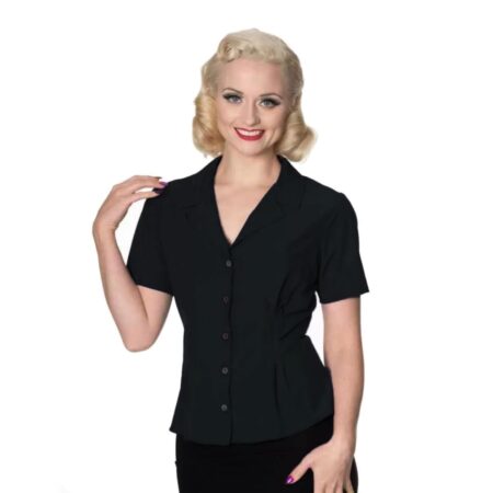 Banned Astrid Blouse Black-L | Banned