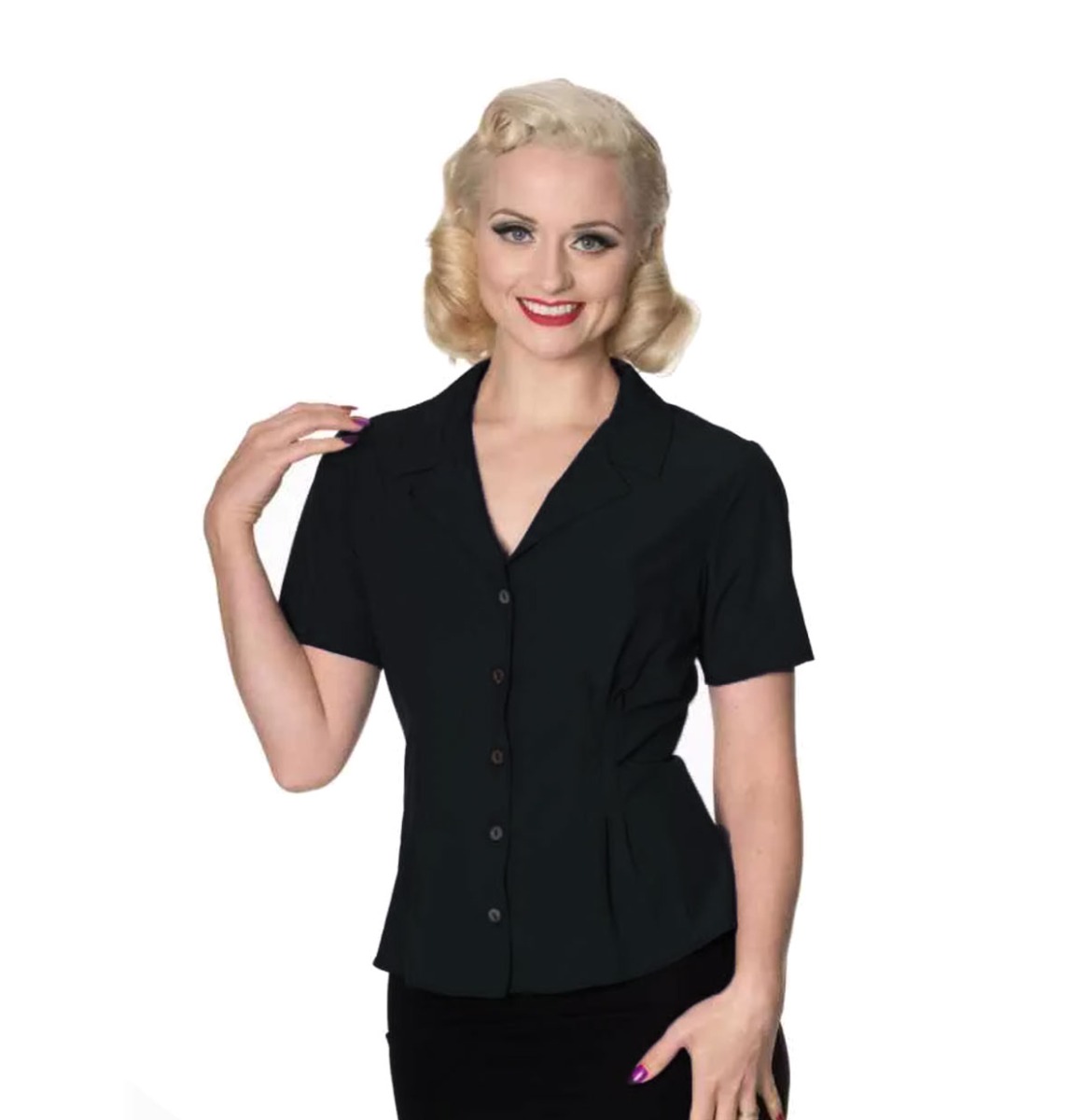 Banned Astrid Blouse Black-L | Banned